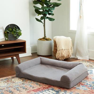 Show full view: Happy Hounds Luna Gray Sofa Dog Bed, Gray, Large slide 5 of 9