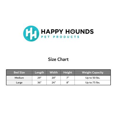 Show full view: Happy Hounds Luna Gray Sofa Dog Bed, Gray, Large slide 8 of 9