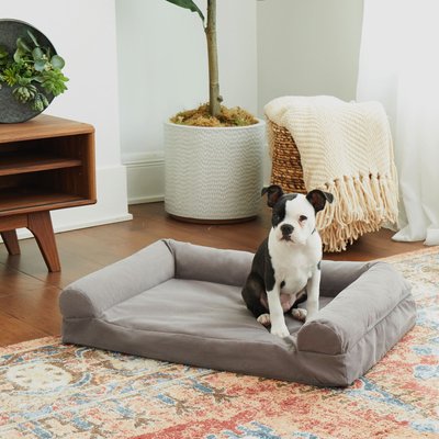 Happy Hounds Happy Hounds Luna Gray Sofa Dog Bed, Gray, Medium