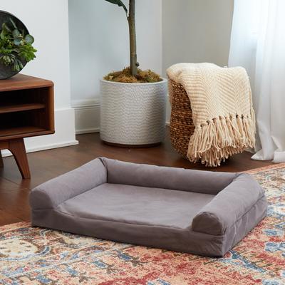Show full view: Happy Hounds Luna Gray Sofa Dog Bed, Gray, Medium slide 4 of 8