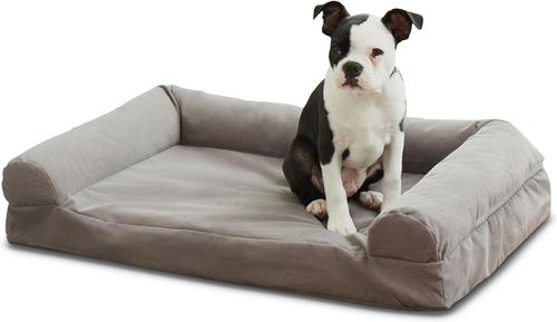 Show full view: Happy Hounds Luna Gray Sofa Dog Bed, Gray, Medium slide 2 of 8