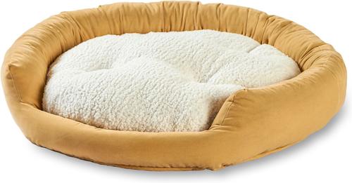 Show full view: Happy Hounds Marley Donut Dog Bed, Cream, Medium slide 2 of 9