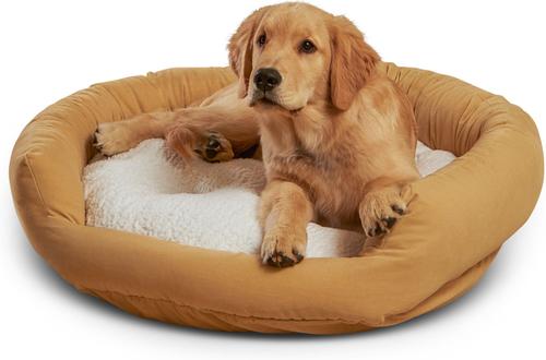 Show full view: Happy Hounds Marley Donut Dog Bed, Cream, Medium slide 3 of 9