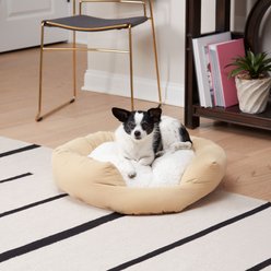 Happy Hounds Marley Donut Dog Bed, Cream, Small