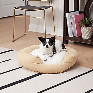 Happy Hounds Marley Donut Dog Bed, Cream, Small