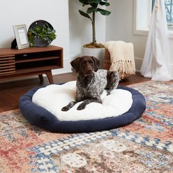 Happy Hounds Marley Donut Dog Bed, Denim, Large