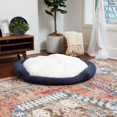 Show full view: Happy Hounds Marley Donut Dog Bed, Denim, Large slide 4 of 10