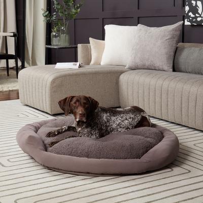Show full view: Happy Hounds Marley Donut Dog Bed, Gray, Large slide 3 of 11