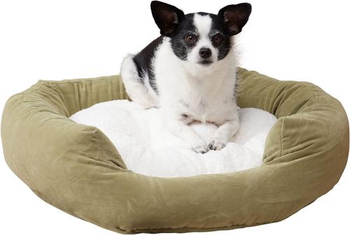 Show full view: Happy Hounds Marley Donut Dog Bed, Moss, Small slide 8 of 10