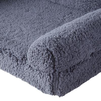 Show full view: Happy Hounds Millie Sherpa Sofa Dog Bed, Blue Steel, Large slide 5 of 10