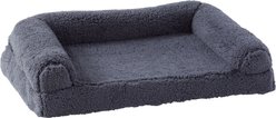 Happy Hounds Millie Sherpa Sofa Dog Bed, Blue Steel, Medium slide 2 of 7
