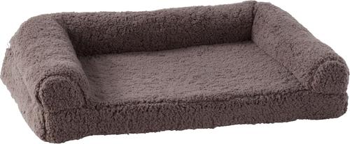 Show full view: Happy Hounds Millie Sherpa Sofa Dog Bed, Fossil, Large slide 3 of 10