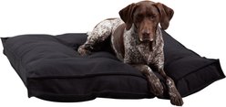 Happy Hounds Milo Square Tufted Pillow Dog Bed, Black, Large
