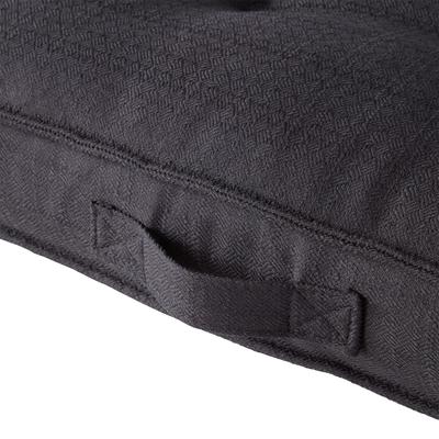 Show full view: Happy Hounds Milo Square Tufted Pillow Dog Bed, Black, Large slide 5 of 9