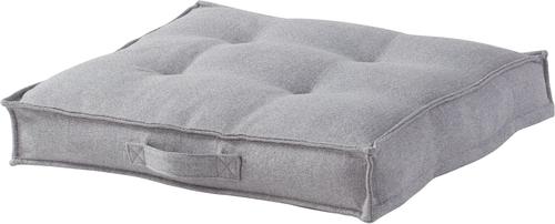 Show full view: Happy Hounds Milo Square Tufted Pillow Dog Bed, Cement, Large slide 2 of 9