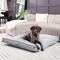 Show in main carousel: Happy Hounds Milo Square Tufted Pillow Dog Bed, Cement, Large slide 3 of 9