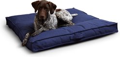Happy Hounds Milo Square Tufted Pillow Dog Bed, Cobalt, Large