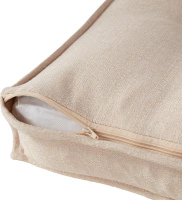 Show full view: Happy Hounds Milo Square Tufted Pillow Dog Bed, Cream, Medium slide 4 of 9