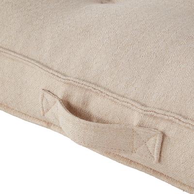 Show full view: Happy Hounds Milo Square Tufted Pillow Dog Bed, Cream, Medium slide 5 of 9