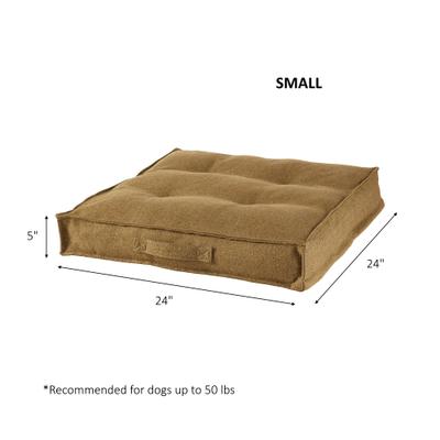 Show full view: Happy Hounds Milo Square Tufted Pillow Dog Bed, Moss, Small slide 9 of 11