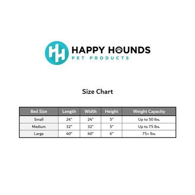 Show full view: Happy Hounds Milo Square Tufted Pillow Dog Bed, Moss, Small slide 10 of 11