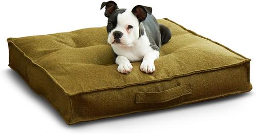 Show full view: Happy Hounds Milo Square Tufted Pillow Dog Bed, Moss, Small slide 4 of 11