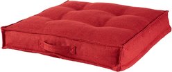 Happy Hounds Milo Square Tufted Pillow Dog Bed, Scarlet, Large slide 2 of 9