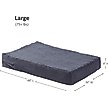 Show in main carousel: Happy Hounds Otis Orthopedic Pillow Dog Bed with Removable Cover, Blue Steel, Large slide 7 of 9