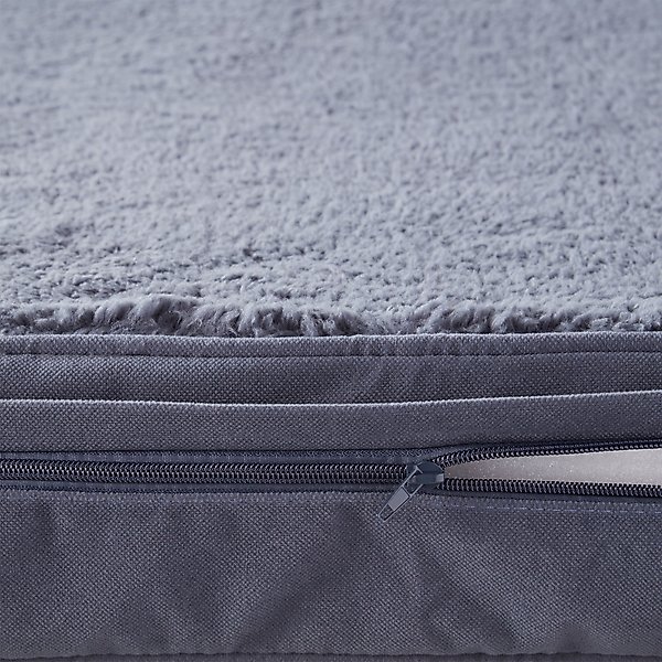Show full view: Happy Hounds Otis Orthopedic Pillow Dog Bed with Removable Cover, Blue Steel, Large slide 4 of 9