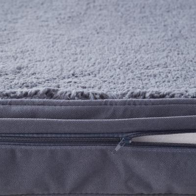 Show full view: Happy Hounds Otis Orthopedic Pillow Dog Bed with Removable Cover, Blue Steel, Medium slide 5 of 10