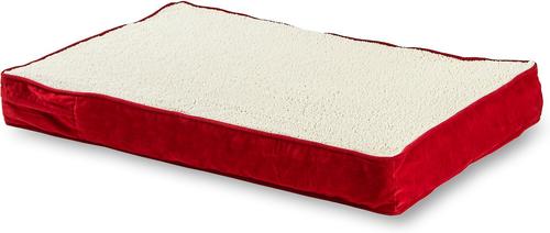 Show full view: Happy Hounds Otis Orthopedic Pillow Dog Bed with Removable Cover, Crimson, Large slide 3 of 7