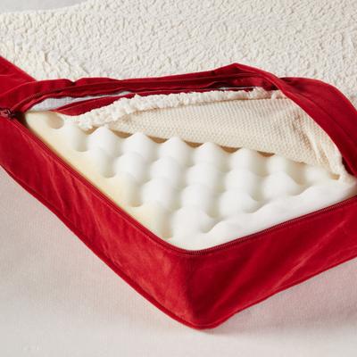 Show full view: Happy Hounds Otis Orthopedic Pillow Dog Bed with Removable Cover, Crimson, Small slide 5 of 7