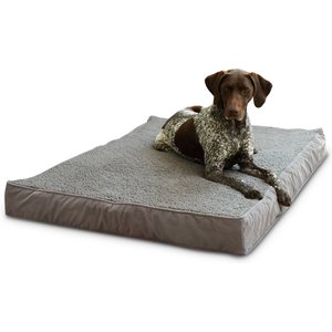 Happy Hounds Otis Orthopedic Pillow Dog Bed with Removable Cover, Gray, Large