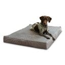 Happy Hounds Otis Orthopedic Pillow Dog Bed with Removable Cover, Gray, Large