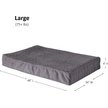 Show in main carousel: Happy Hounds Otis Orthopedic Pillow Dog Bed with Removable Cover, Gray, Large slide 7 of 9
