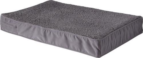 Show full view: Happy Hounds Otis Orthopedic Pillow Dog Bed with Removable Cover, Gray, Small slide 3 of 9