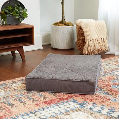 Show full view: Happy Hounds Otis Orthopedic Pillow Dog Bed with Removable Cover, Gray, Small slide 5 of 9