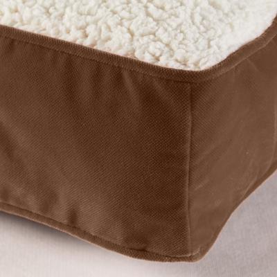 Show full view: Happy Hounds Otis Orthopedic Pillow Dog Bed with Removable Cover, Latte, Medium slide 5 of 8