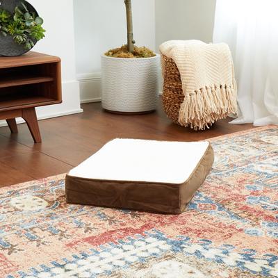 Show full view: Happy Hounds Otis Orthopedic Pillow Dog Bed with Removable Cover, Latte, X-Small slide 5 of 9