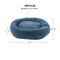Show in main carousel: Happy Hounds Radley Faux Fur Donut Bolster Dog & Cat Bed with Removable Cover, Kerry Blue, Medium slide 3 of 7