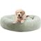 Show in main carousel: Happy Hounds Radley Faux Fur Donut Bolster Dog & Cat Bed with Removable Cover, Pistachio, Medium slide 2 of 7