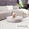 Show in main carousel: Happy Hounds Radley Faux Fur Donut Bolster Dog & Cat Bed with Removable Cover, Whisker Gray, Medium slide 1 of 8