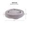 Show in main carousel: Happy Hounds Radley Faux Fur Donut Bolster Dog & Cat Bed with Removable Cover, Whisker Gray, Medium slide 4 of 8