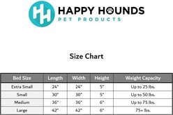 Happy Hounds Scooter Deluxe Round Pillow Dog Bed with Removable Cover, Blue Steel, Large slide 2 of 7