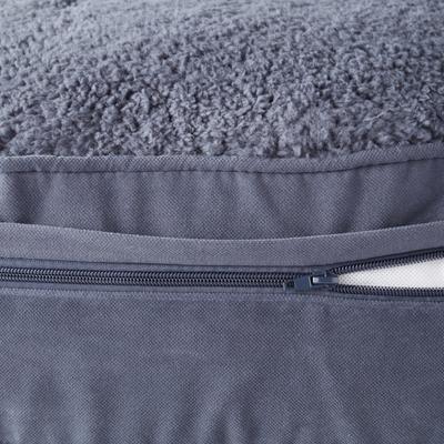 Show full view: Happy Hounds Scooter Deluxe Round Pillow Dog Bed with Removable Cover, Blue Steel, Large slide 4 of 8