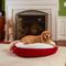 Show in main carousel: Happy Hounds Scooter Deluxe Round Pillow Dog Bed with Removable Cover, Crimson, Large slide 1 of 6