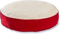 Happy Hounds Scooter Deluxe Round Pillow Dog Bed with Removable Cover, Crimson, Medium slide 2 of 6