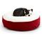 Show in main carousel: Happy Hounds Scooter Deluxe Round Pillow Dog Bed with Removable Cover, Crimson, X-Small slide 4 of 7