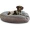 Show in main carousel: Happy Hounds Scooter Deluxe Round Pillow Dog Bed with Removable Cover, Gray, Large slide 1 of 10