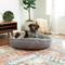 Show in main carousel: Happy Hounds Scooter Deluxe Round Pillow Dog Bed with Removable Cover, Gray, Medium slide 5 of 10